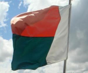 yapboz Madagaskar Cumhuriyeti bayrağı